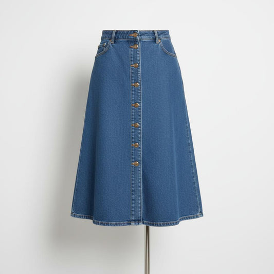 A-Line Denim Skirt