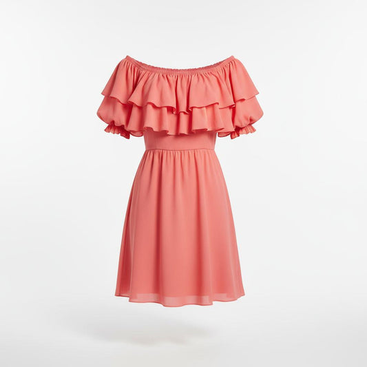 Off-Shoulder Ruffle Dress