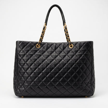 Oversized Quilted Leather Shopper