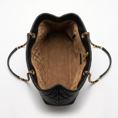 Oversized Quilted Leather Shopper