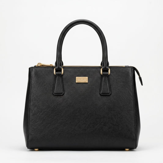 Saffiano Leather Structured Tote